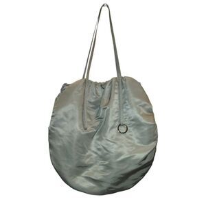 Low Classic Women's Natural Shirring String Shoulder Bag  Silver